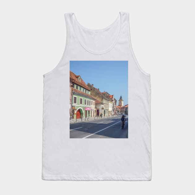 Brasov town centre view Tank Top by TDArtShop